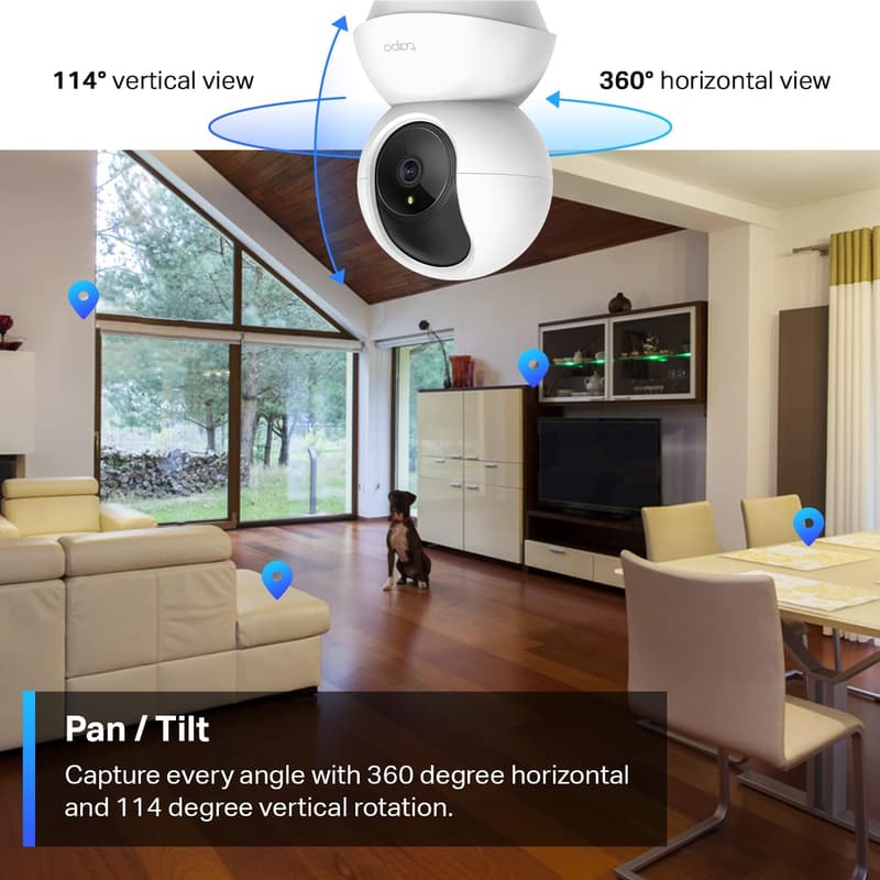TP-Link Tapo 2K Pan/Tilt Security Camera for Home Monitoring