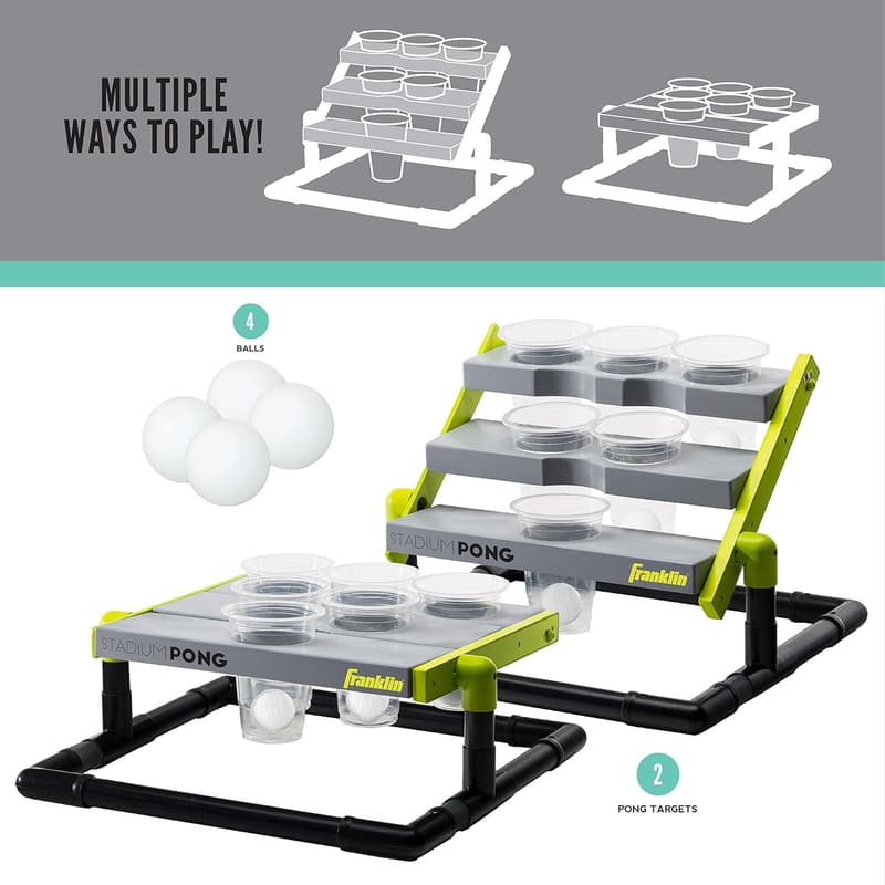 Jumbo Cup Pong Set for Tailgates - Fun Indoor & Outdoor Game