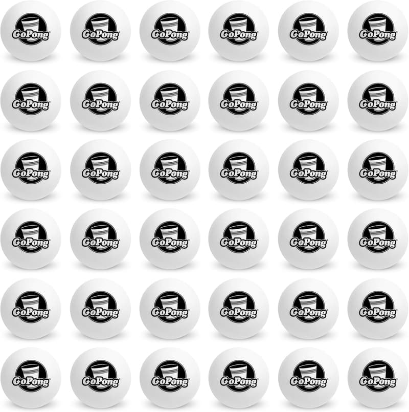 Beer Pong Balls (36-Pack) - GoPong White Balls