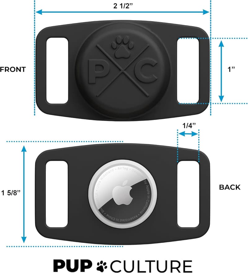Durable AirTag Dog Collar Holder for Pets