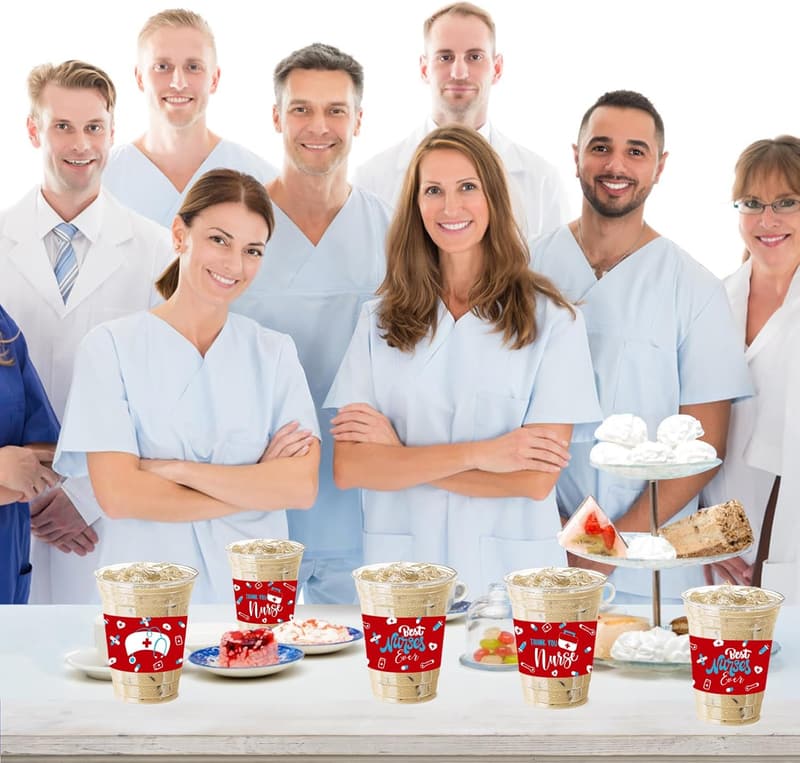 Nurse Graduation Party Cups - 50 Count, 12 oz Plastic Drinkware