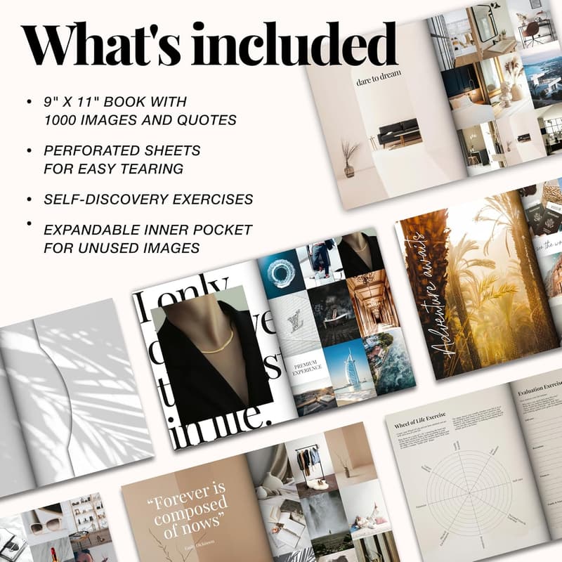 Vision Board Kit for Women - 1000+ Pictures & Quotes