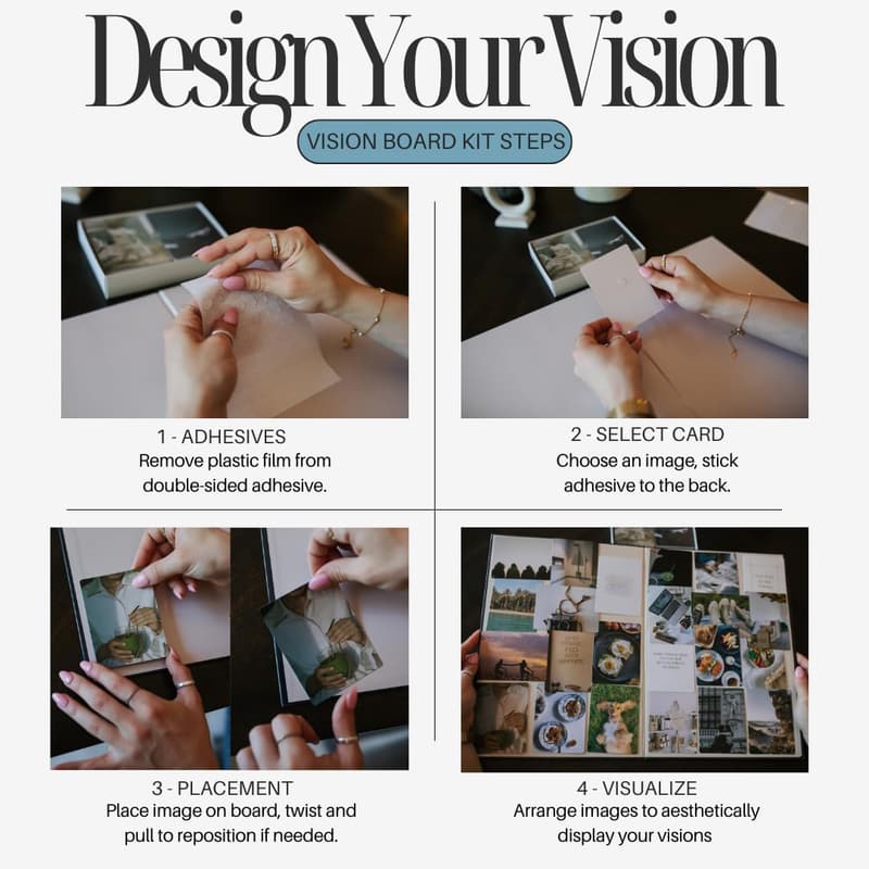 Vision Board Kit for Goal Setting & Manifestation