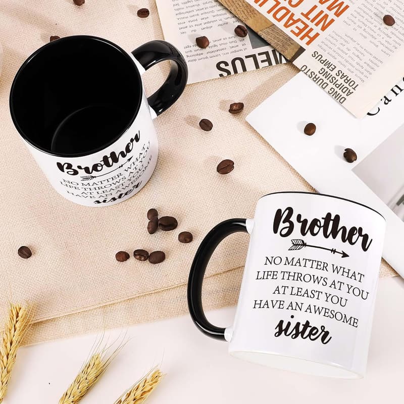 Funny Coffee Mug for Brother's Birthday or Graduation - 11 Oz