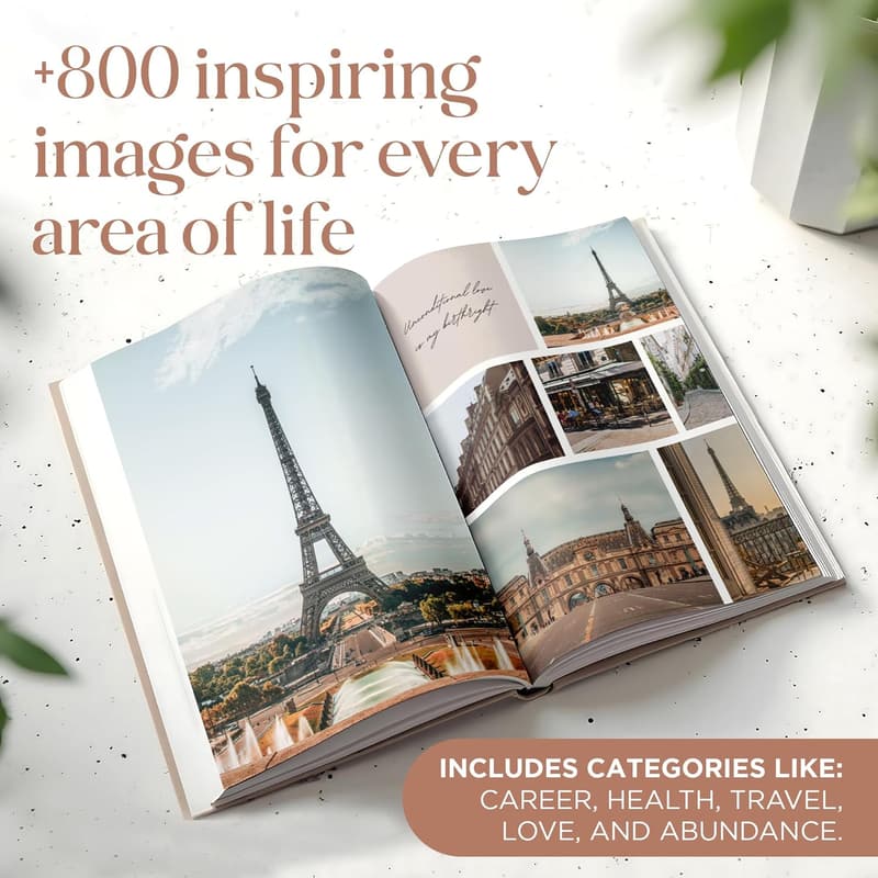 Vision Board Book: Inspirational Clip Art for Goal Visualization