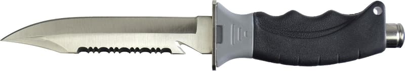 Cressi Borg Diving Knife with Long Blades, Pointed & Blunt Tips