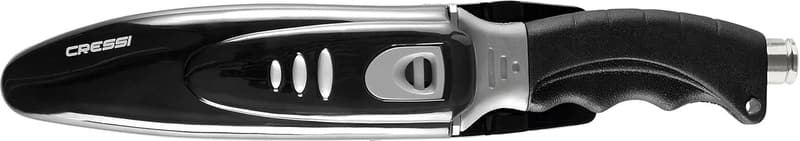 Cressi Borg Diving Knife with Long Blades, Pointed & Blunt Tips