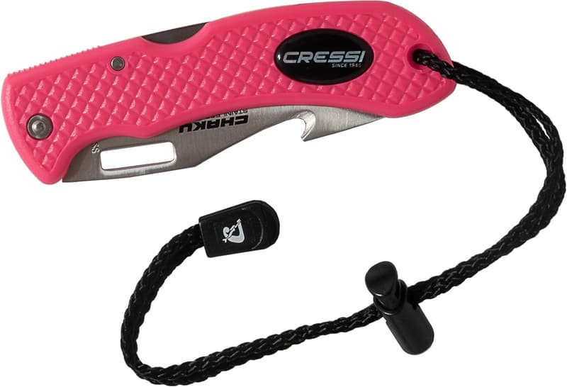 Cressi Chaku Stainless Steel Dive Knife for Freediving & Scuba