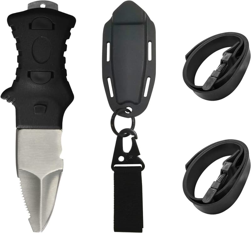 Stainless Steel Scuba Dive Knife with Sheath & Leg Straps