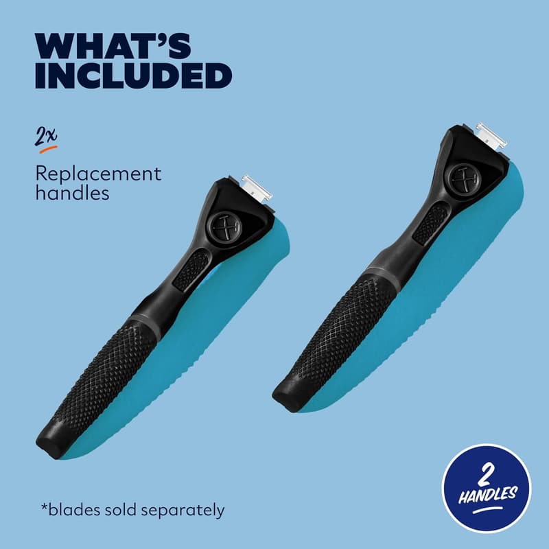 Replacement Razor Handle (2 Pack) - Black