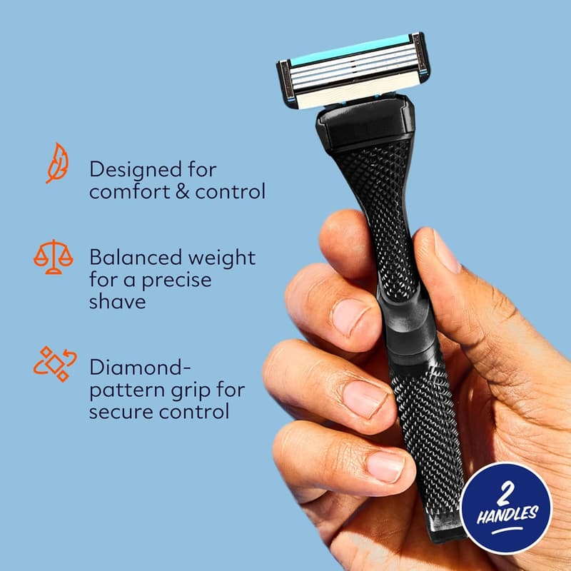 Replacement Razor Handle (2 Pack) - Black