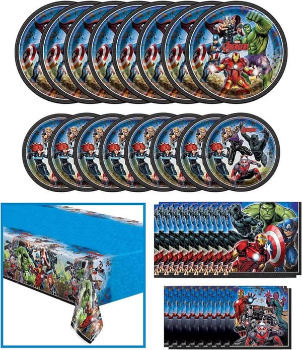 Avengers Dinnerware Set for Kids' Birthday Party