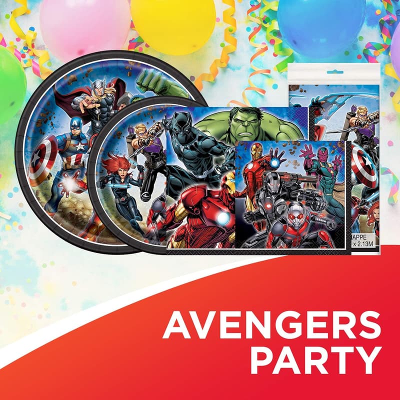 Avengers Dinnerware Set for Kids' Birthday Party