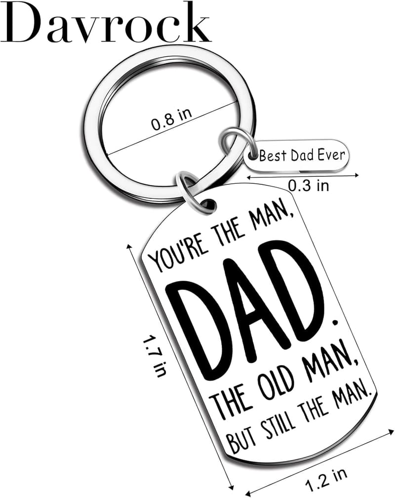 Best Dad Ever Keychain - Funny Father's Day Gift