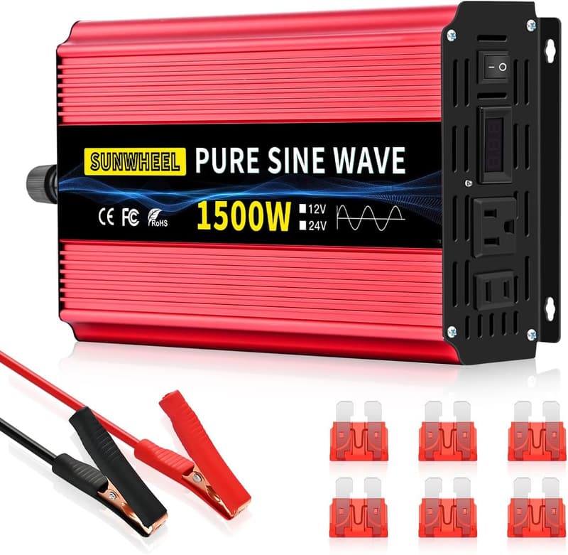 1500W Pure Sine Wave Inverter for RVs and Off-Grid Use