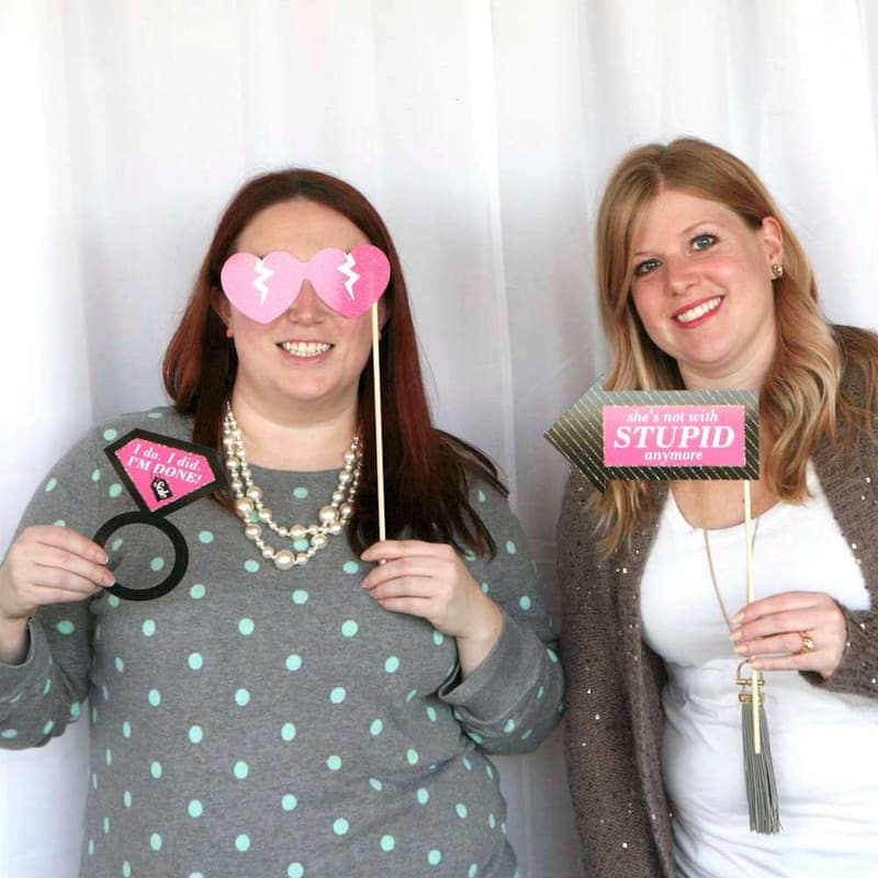 Divorce Party Photo Booth Props Kit - 20 Count
