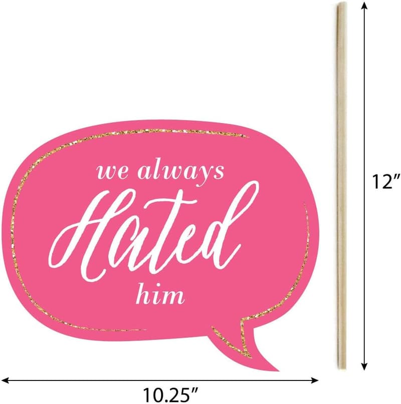 Divorce Party Photo Booth Props Kit - 20 Count