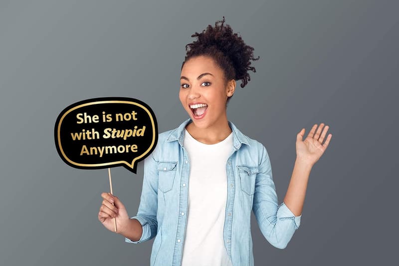 Divorce Party Photo Booth Props - 10 Fun Selfie Supplies