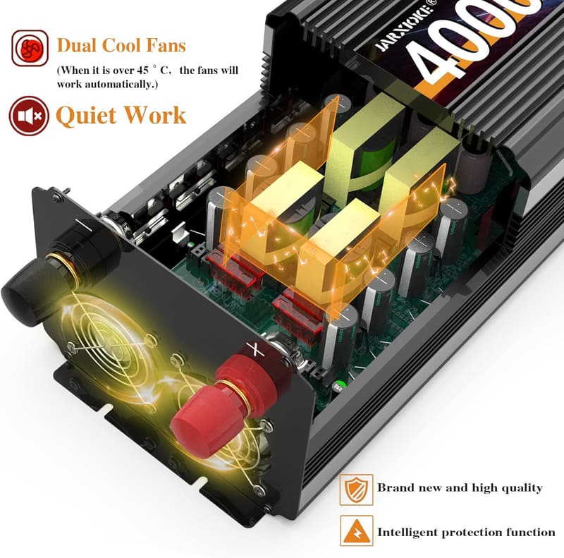 4000W Power Inverter for RV Solar Systems with Remote Control