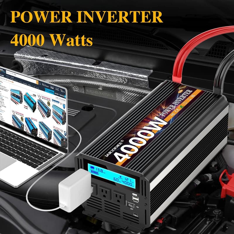 4000W Power Inverter for RV Solar Systems with Remote Control