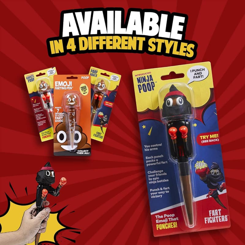 Funny Farting Poop Pen Toy for Kids & Teens