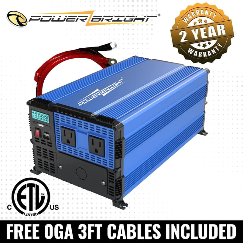 3000W 12V DC to 120V AC Power Inverter for RV & Truck