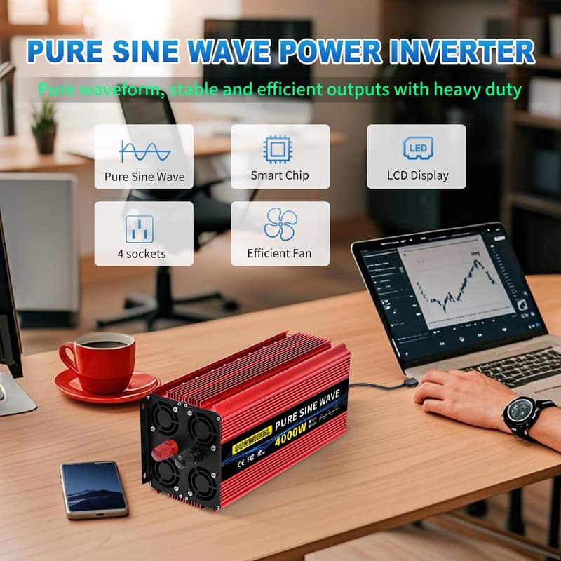 4000W Pure Sine Wave Inverter for Off-Grid Solar Use