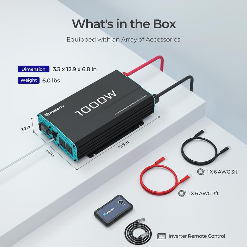 1000W Pure Sine Wave Inverter for Off-Grid Solar Power