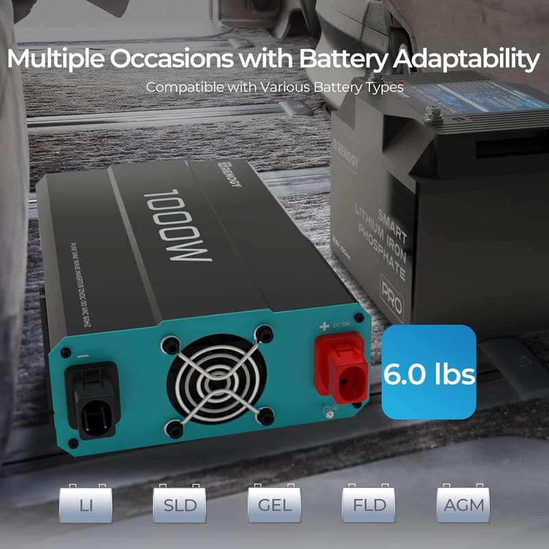 1000W Pure Sine Wave Inverter for Off-Grid Solar Power