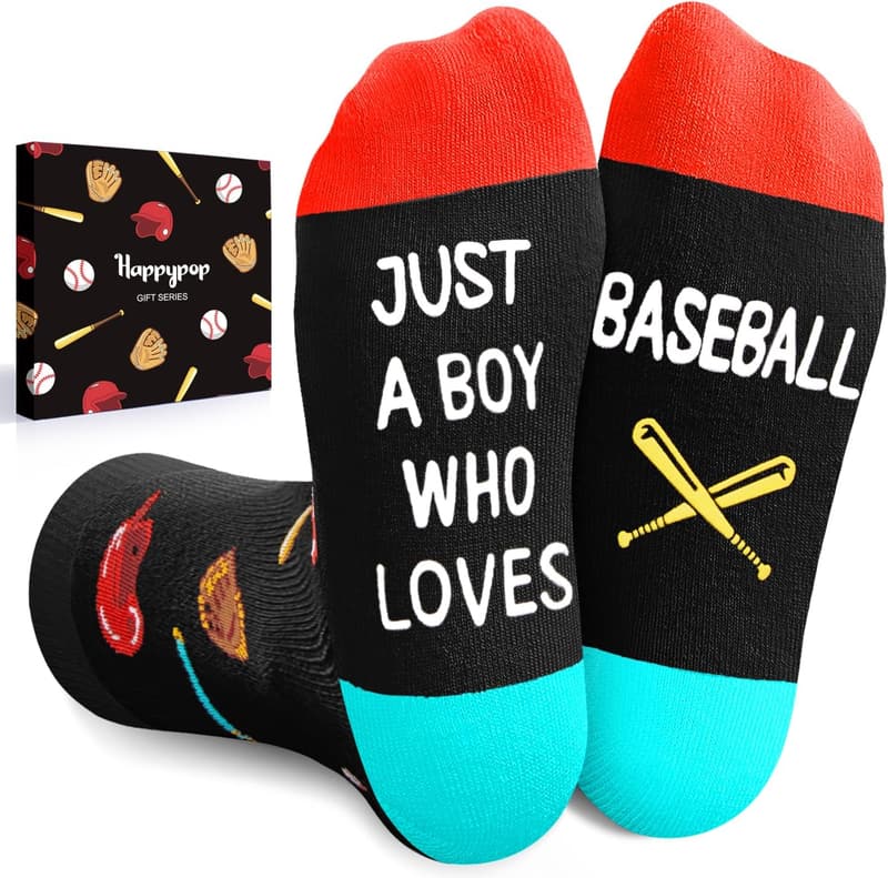Teen Gamer Gifts - Sports Theme Socks for Ages 4-18