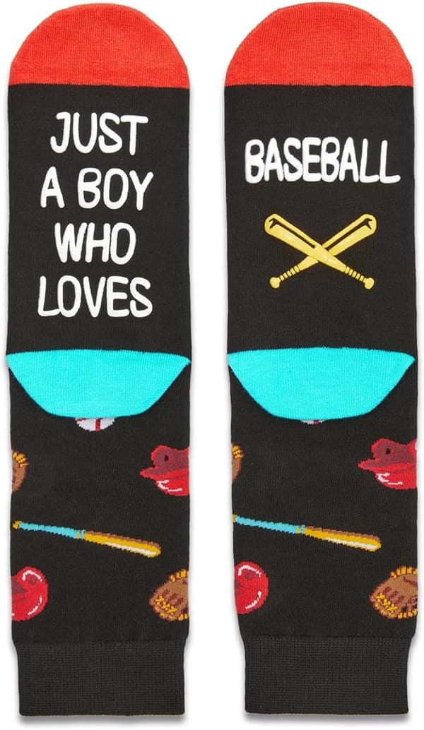 Teen Gamer Gifts - Sports Theme Socks for Ages 4-18