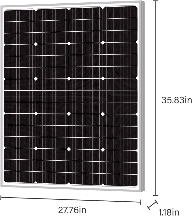 120W Monocrystalline Solar Panel for Off-Grid Systems