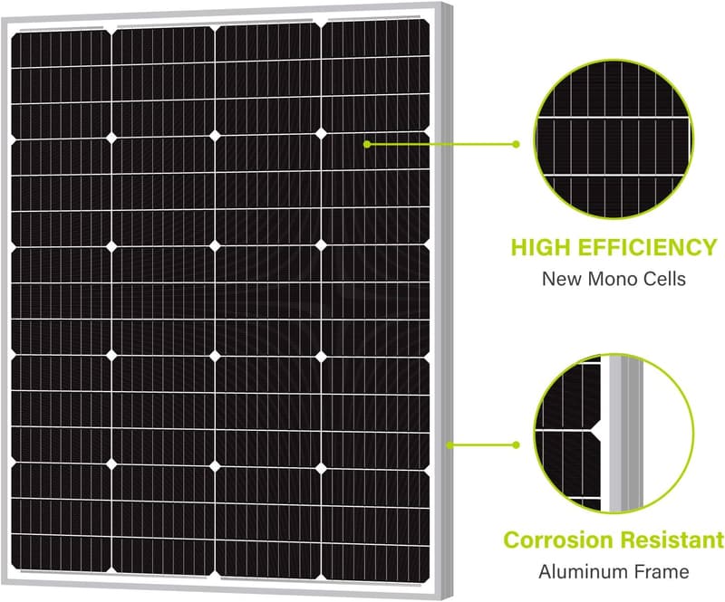 120W Monocrystalline Solar Panel for Off-Grid Systems