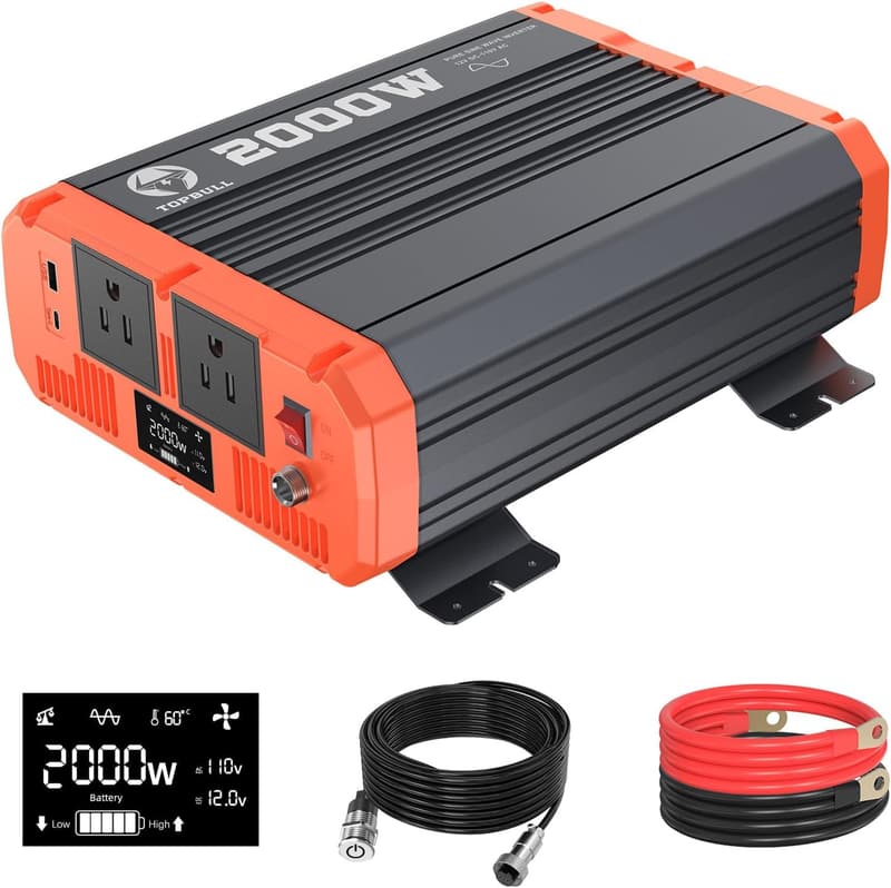 2000W Pure Sine Wave Inverter for Off-Grid Solar Power