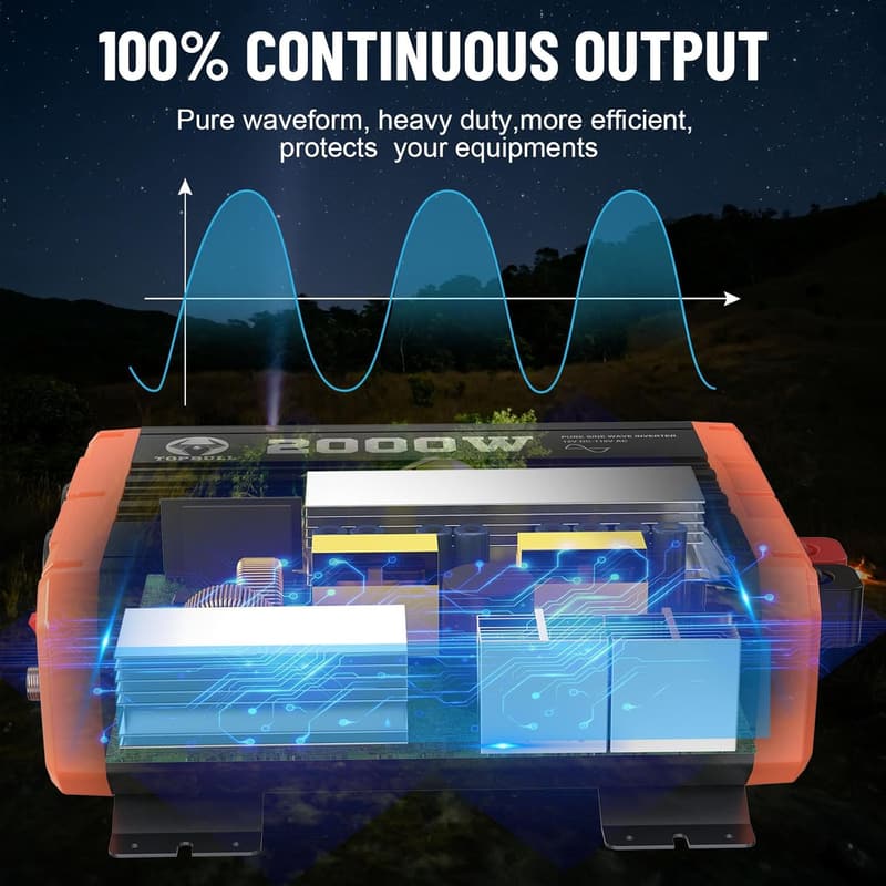 2000W Pure Sine Wave Inverter for Off-Grid Solar Power