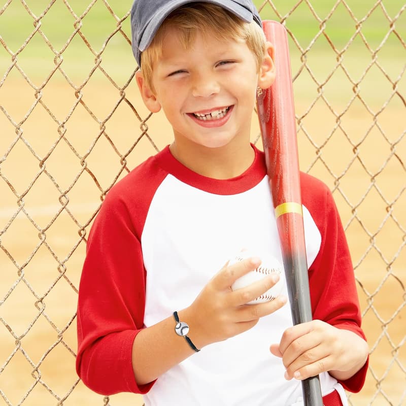 Sport Bracelets Set for Kids - 2pcs Braided Jewelry