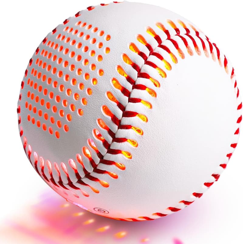 Portable Bluetooth Baseball Speaker with LED Light Show