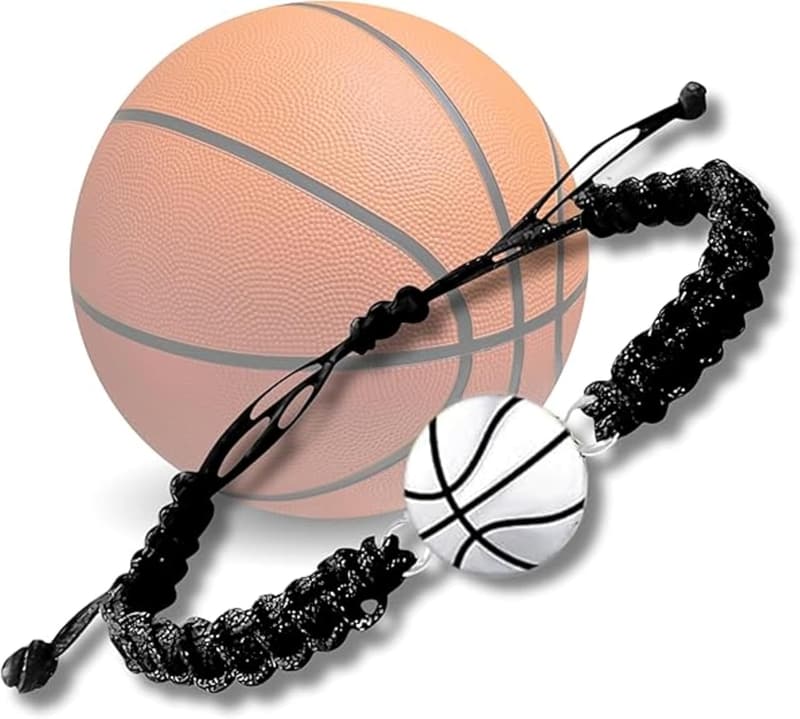 Adjustable Basketball Charm Bracelet for Friends