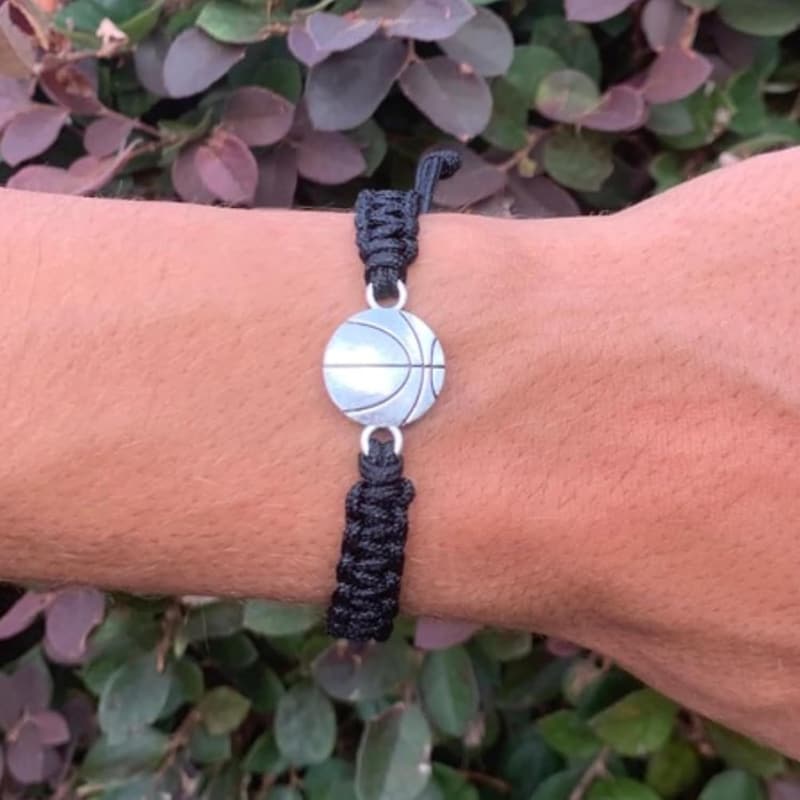 Adjustable Basketball Charm Bracelet for Friends