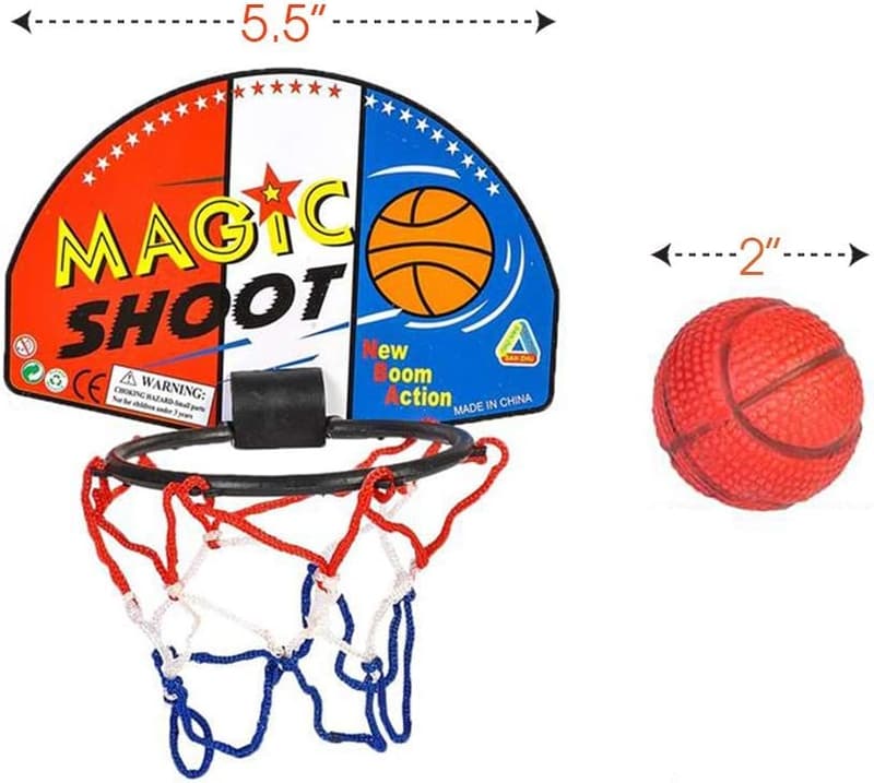 Mini Basketball Game Set - Indoor Hoop for Kids (12 Sets)