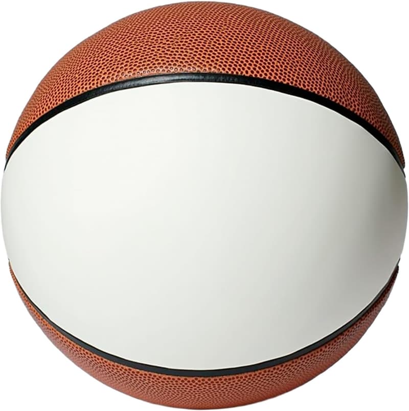 Autograph Basketball - Blank White and Brown Panels