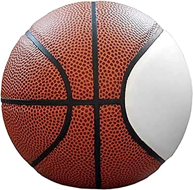 Autograph Basketball - Blank White and Brown Panels