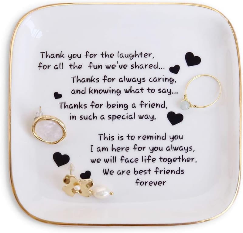 Friendship Ring Dish with Quotes - Gifts for Women
