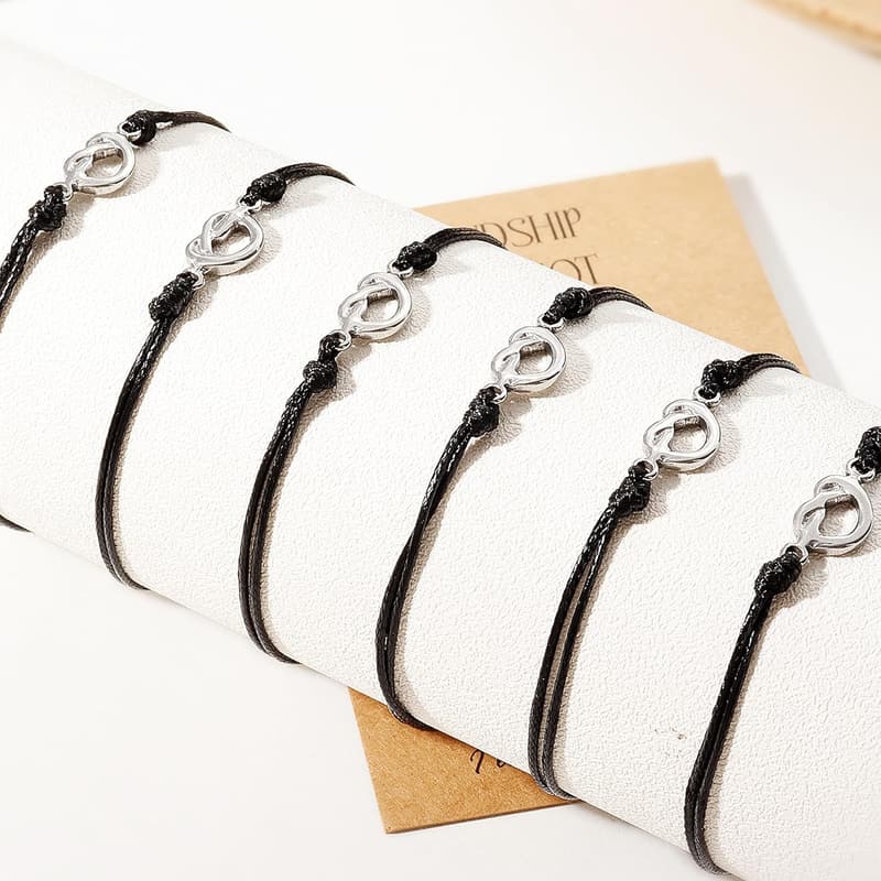 Matching Heart Friendship Bracelets - Handmade for Women