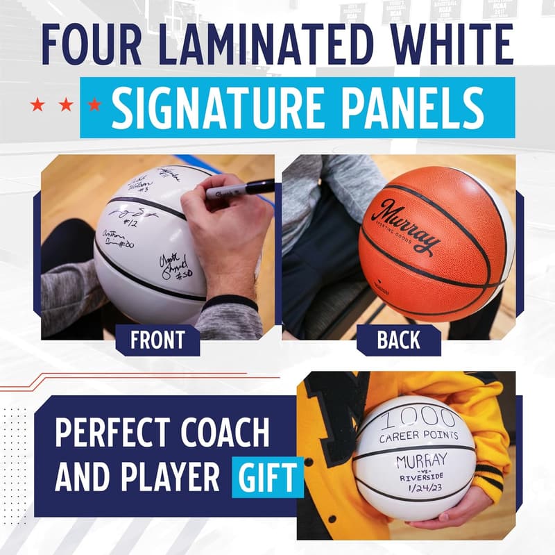 Autograph Basketball with Stand - Regulation Size 29.5 inches