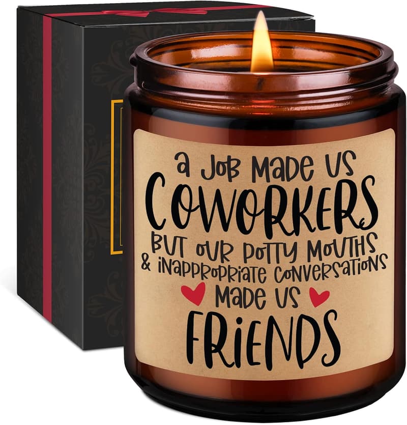 Funny Scented Candle for Coworkers - Gift for Friends & Besties