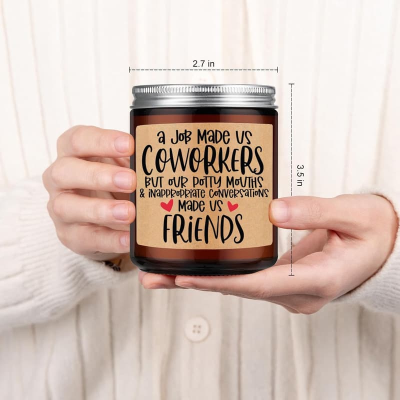 Funny Scented Candle for Coworkers - Gift for Friends & Besties