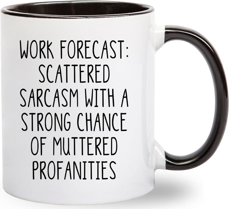 Funny Coworker Birthday Mug - Sarcastic 11 oz Cup for Him/Her