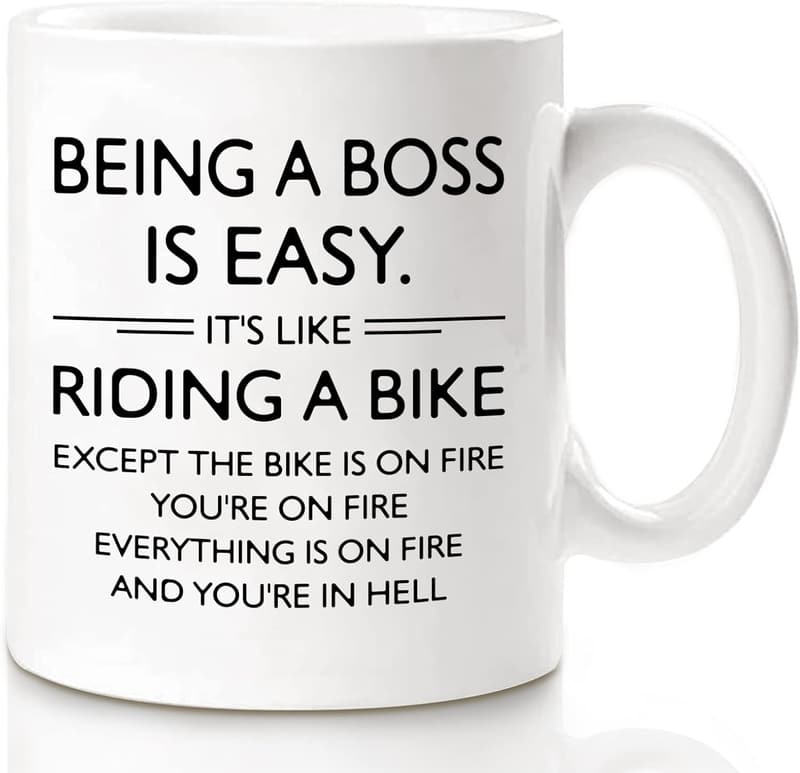 Boss Day Mug Gift - Funny 11 oz Coffee Cup for Bosses