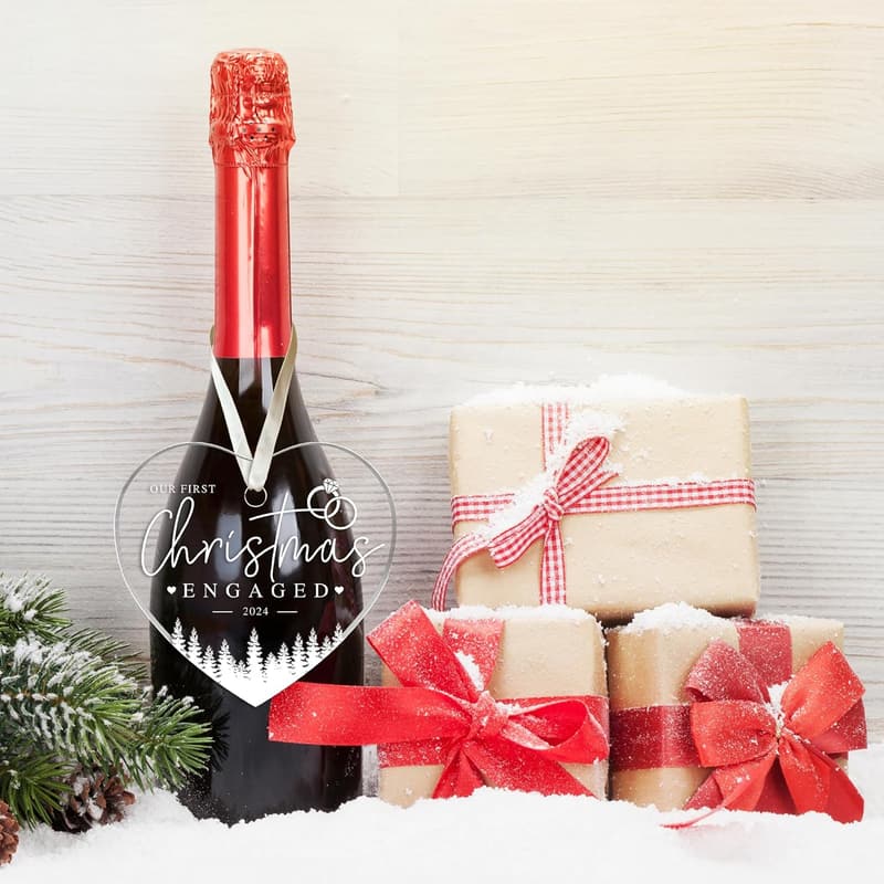 Engagement Gifts: Acrylic Ornament for Newly Engaged Couples